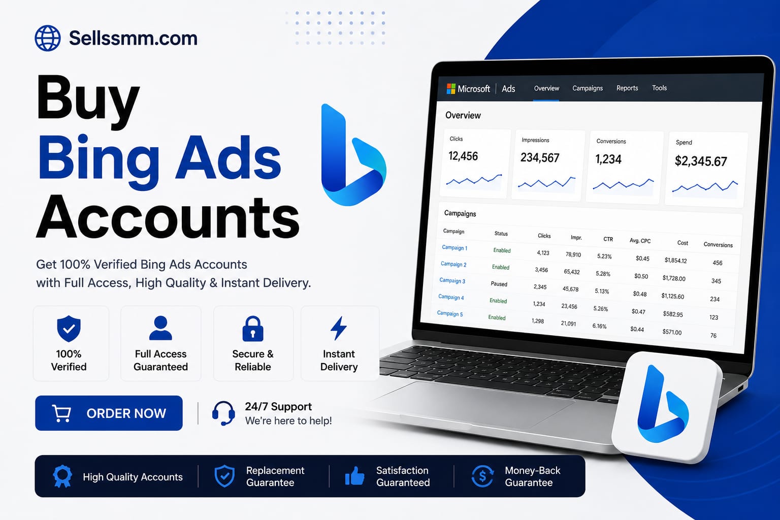 Buy Bing Ads Accounts