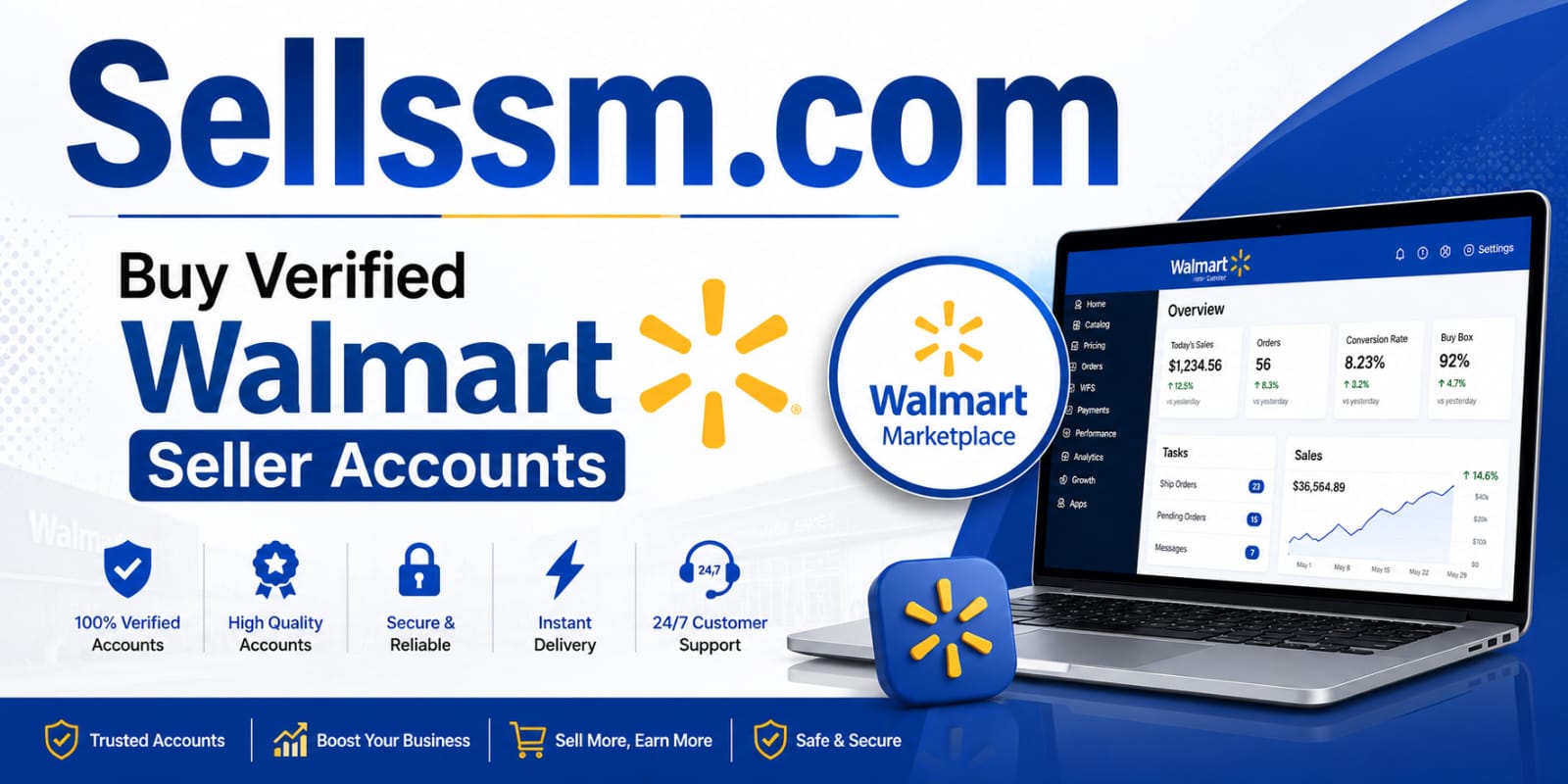 Buy Walmart Seller Accounts